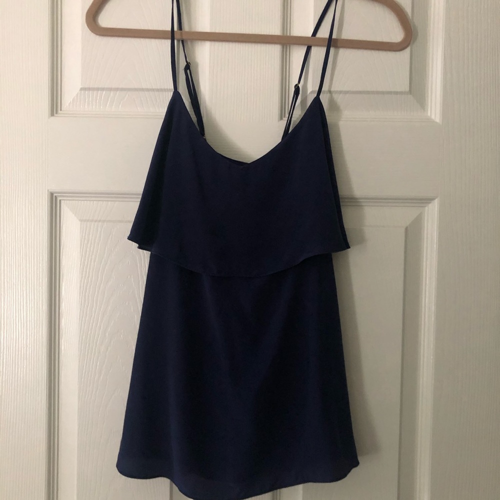 Lilly Pulitzer Silk Tank in True Navy